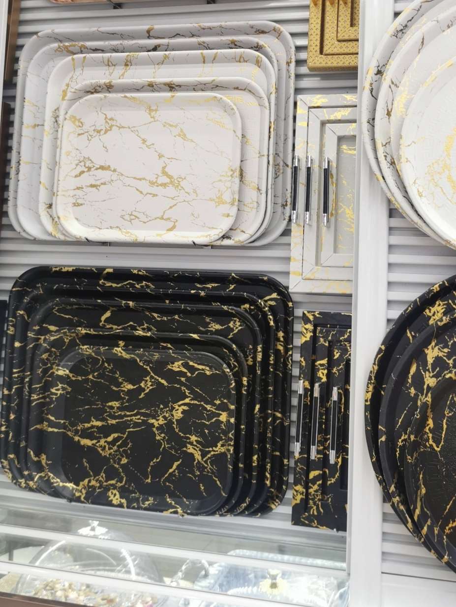 Commercial Household Food Tray For Students' Canteen Commercial And Residential Storage Tray Black Marble White Marble
Diameter
Dir28cm
29Cm
36Cm
40.5 Cm Specification drawing