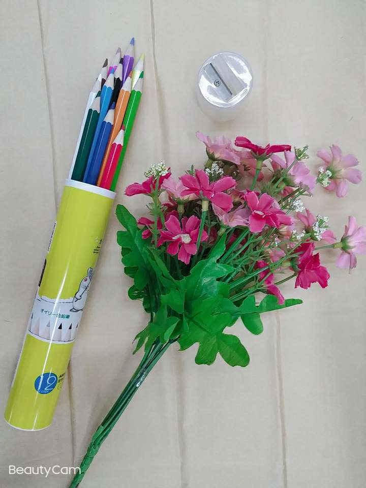 儿童幼儿园学生绘画彩色铅笔办公绘图记号铅笔12色，24色桶装彩色铅笔细节图