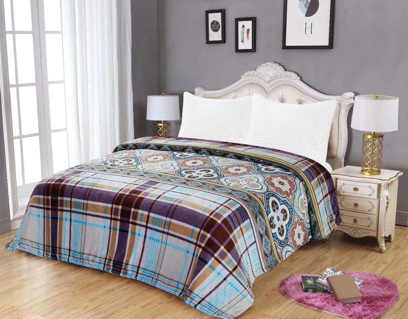 新款法兰绒三件套被子 多款式可选详情图16