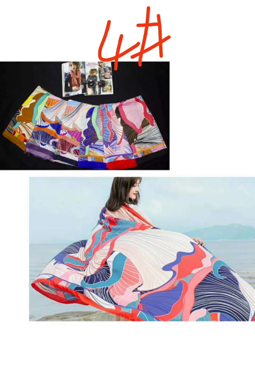 Pañuelo de algodón y cáñamo mujer estilo étnico bohemio overside protección solar vacacional pañuelo de playa con flecos capa del mar capa de las mujeres cuatro estaciones pañuelo detail image 1