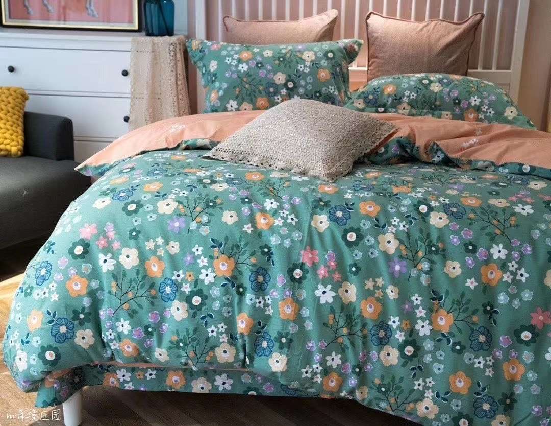 New Factory Direct Wholesale Retail Cotton Wool Wonderland Manor Bedding Four Sets Application Scenario