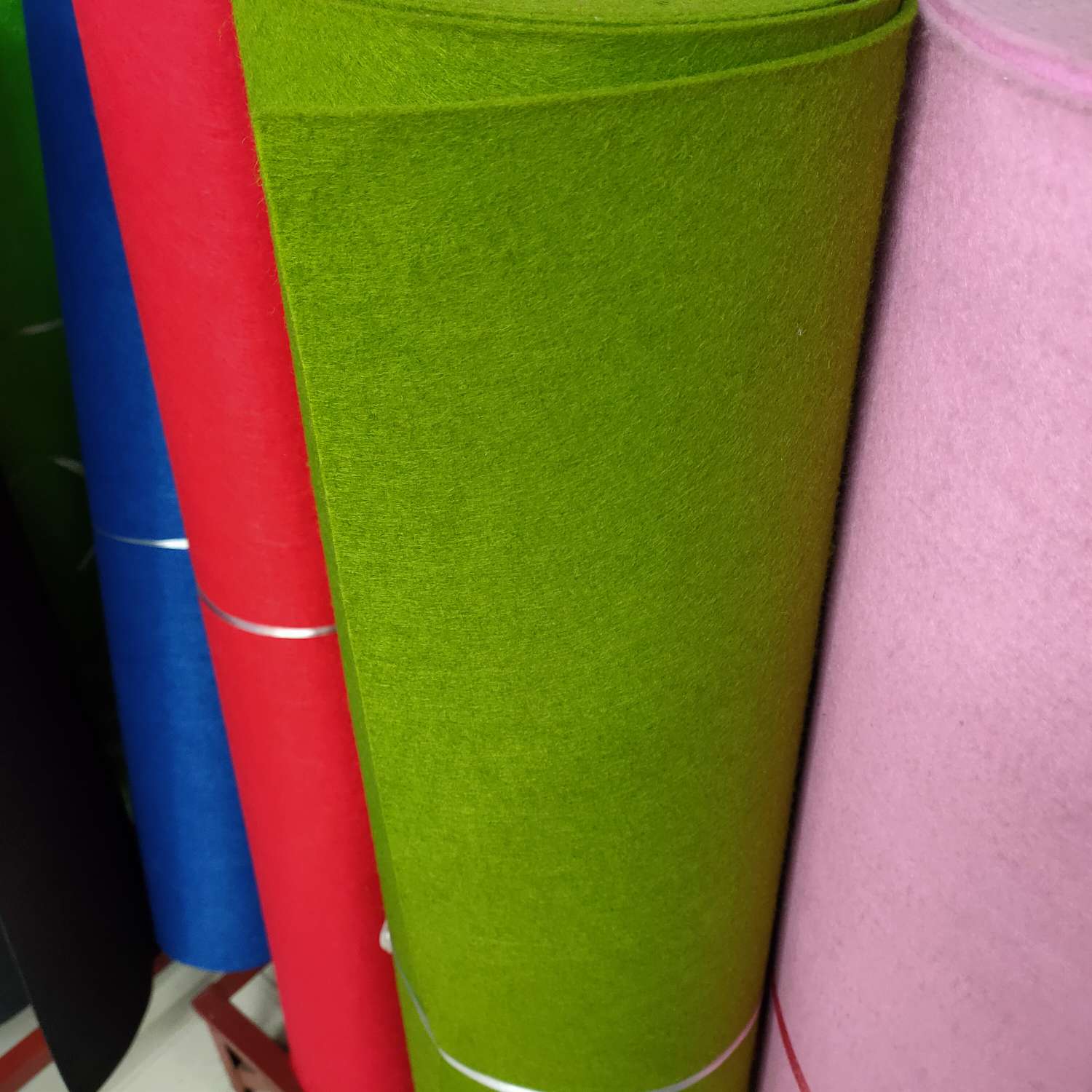 3mm grass green non-woven fabric