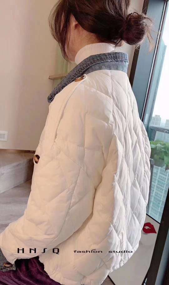 Match Denim Down Jacket details Picture