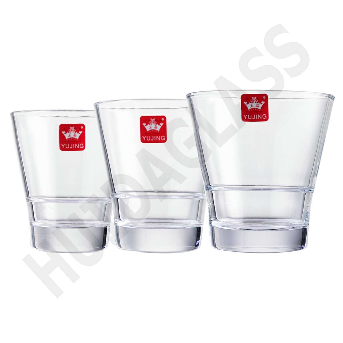 Yiwu Good Goods Huida Glass High Quality Ultra White Glass 320Ml Conical Glass Beer Glass Drink Glass Milk Glass Juice Glass Whiskey Glass Yja1509 Specification drawing