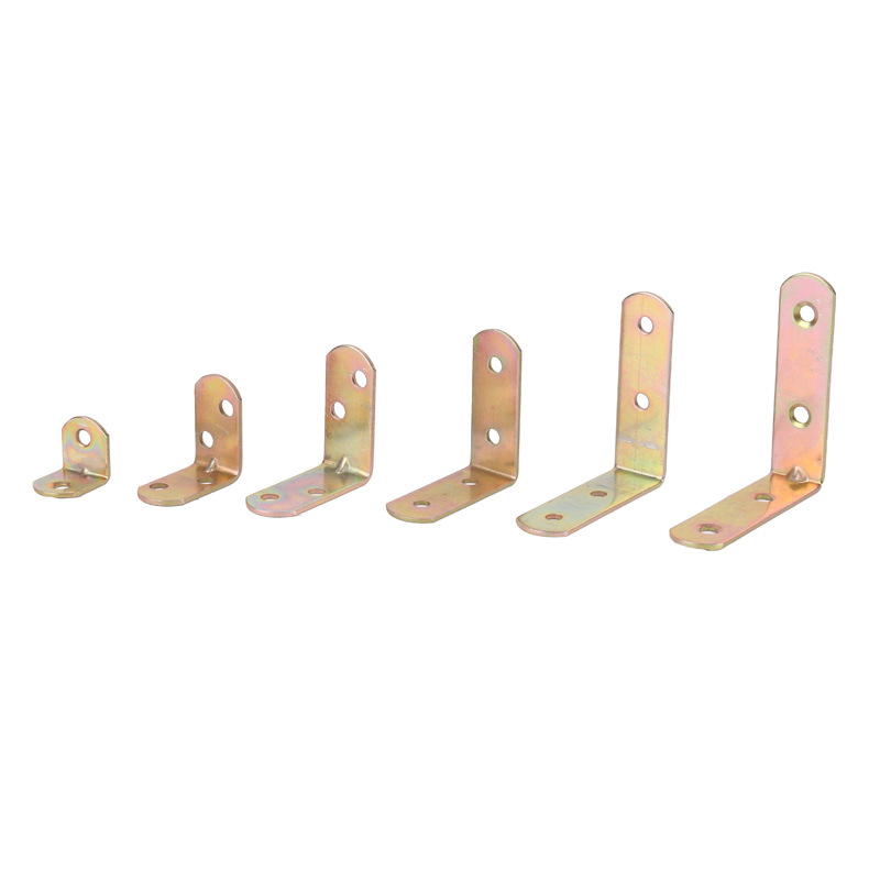 Thickened colored L-shaped straight Angle iron Angle code, 90-degree connection Angle code, furniture hardware accessories, large hanging Angle series details Picture