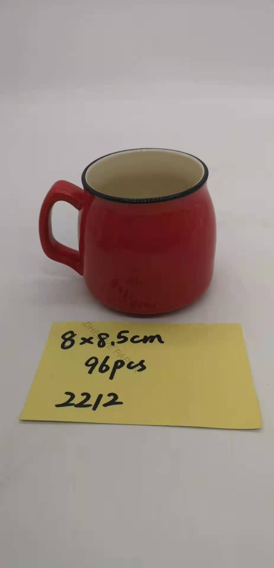 陶瓷杯 红色 茶具 多种型号