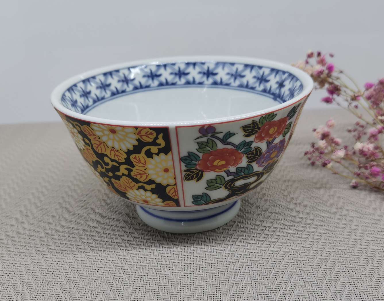 日本陶瓷米饭碗家用日式和风复古餐具创意不烫手吃饭碗详情图7