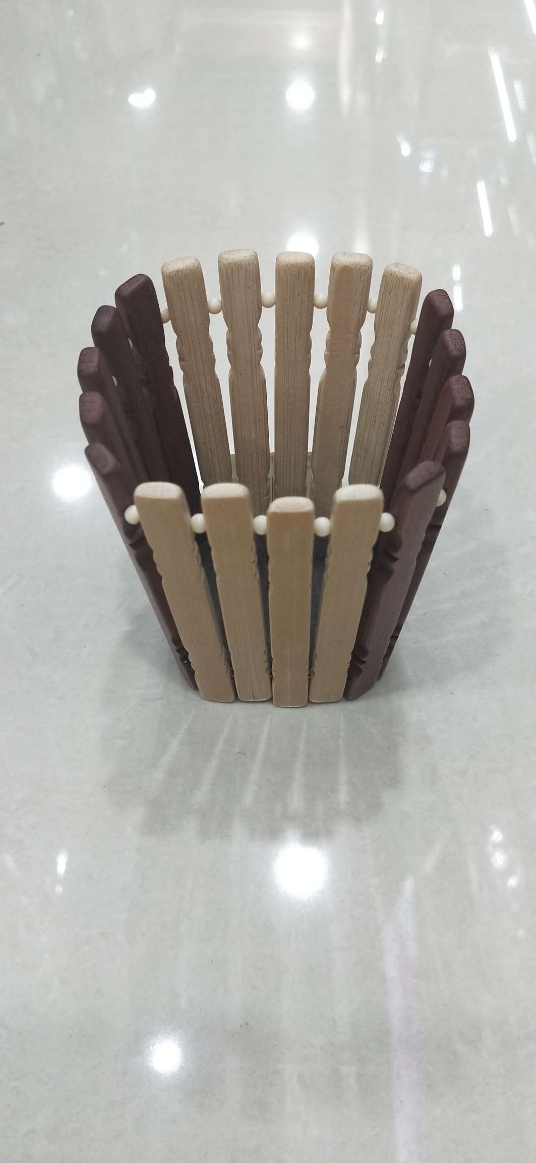 Bamboo pen holder