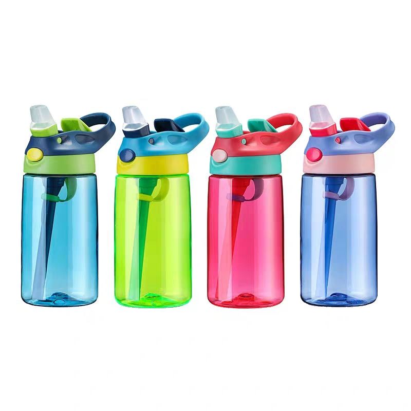 Children's straw cups, learning drinking cups, leak-proof water bottles for boys and girls, anti-drop cups for kindergartens, portable water cups for primary school students detail image 1