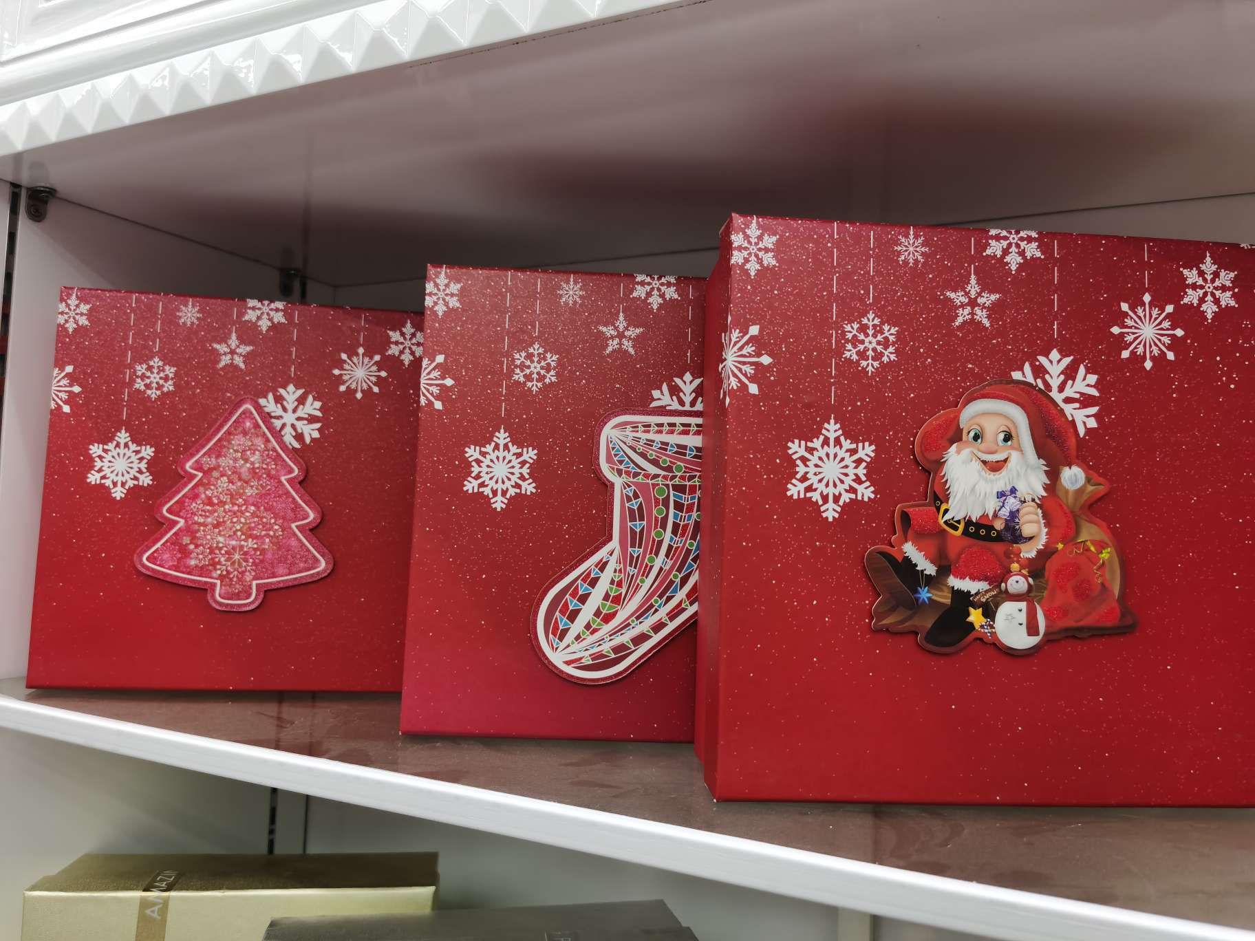 Square Christmas top and bottom cover gift box Specification drawing