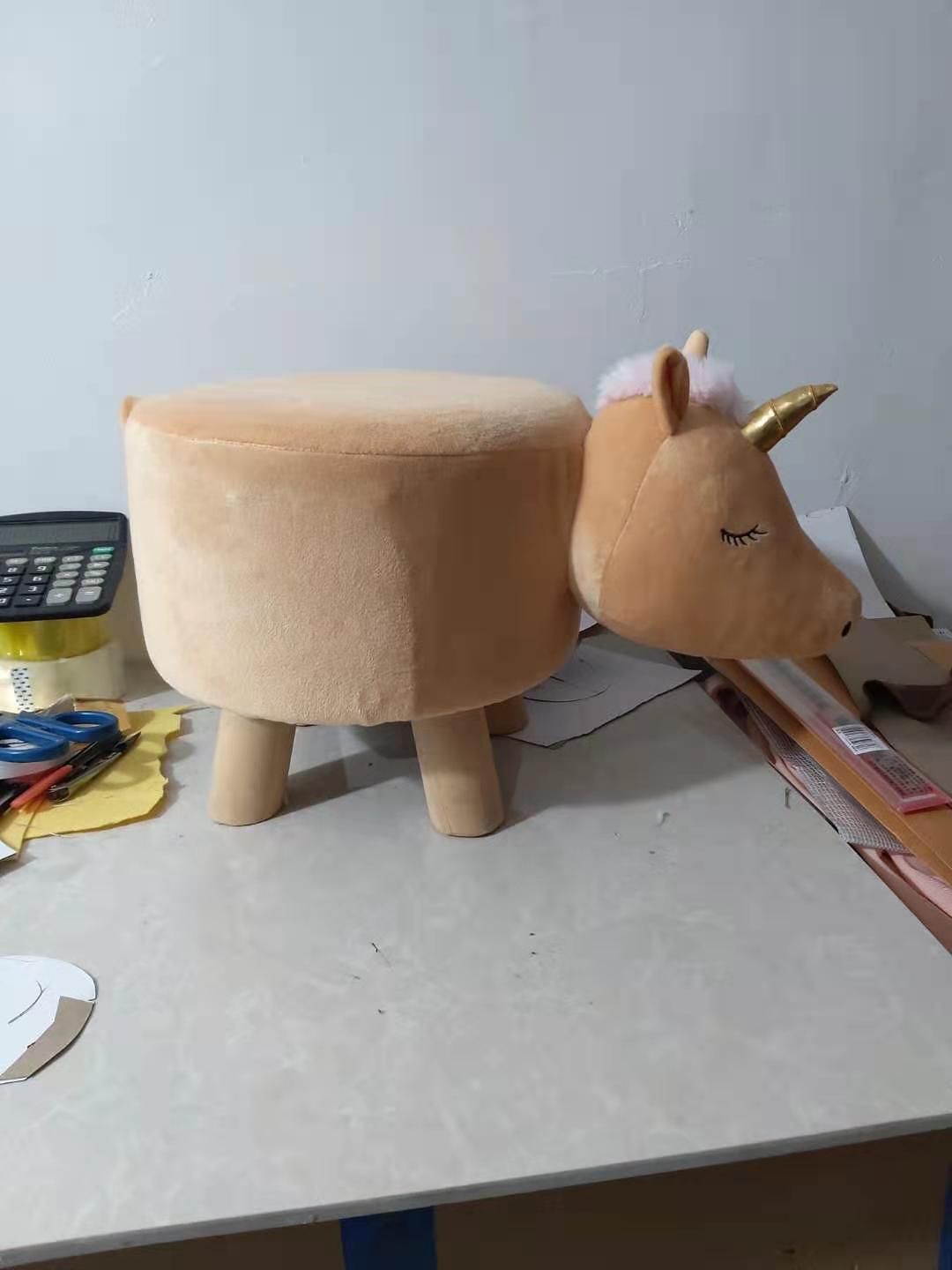 星辰厂家动物凳换鞋凳毛绒凳子小朋友最爱详情8