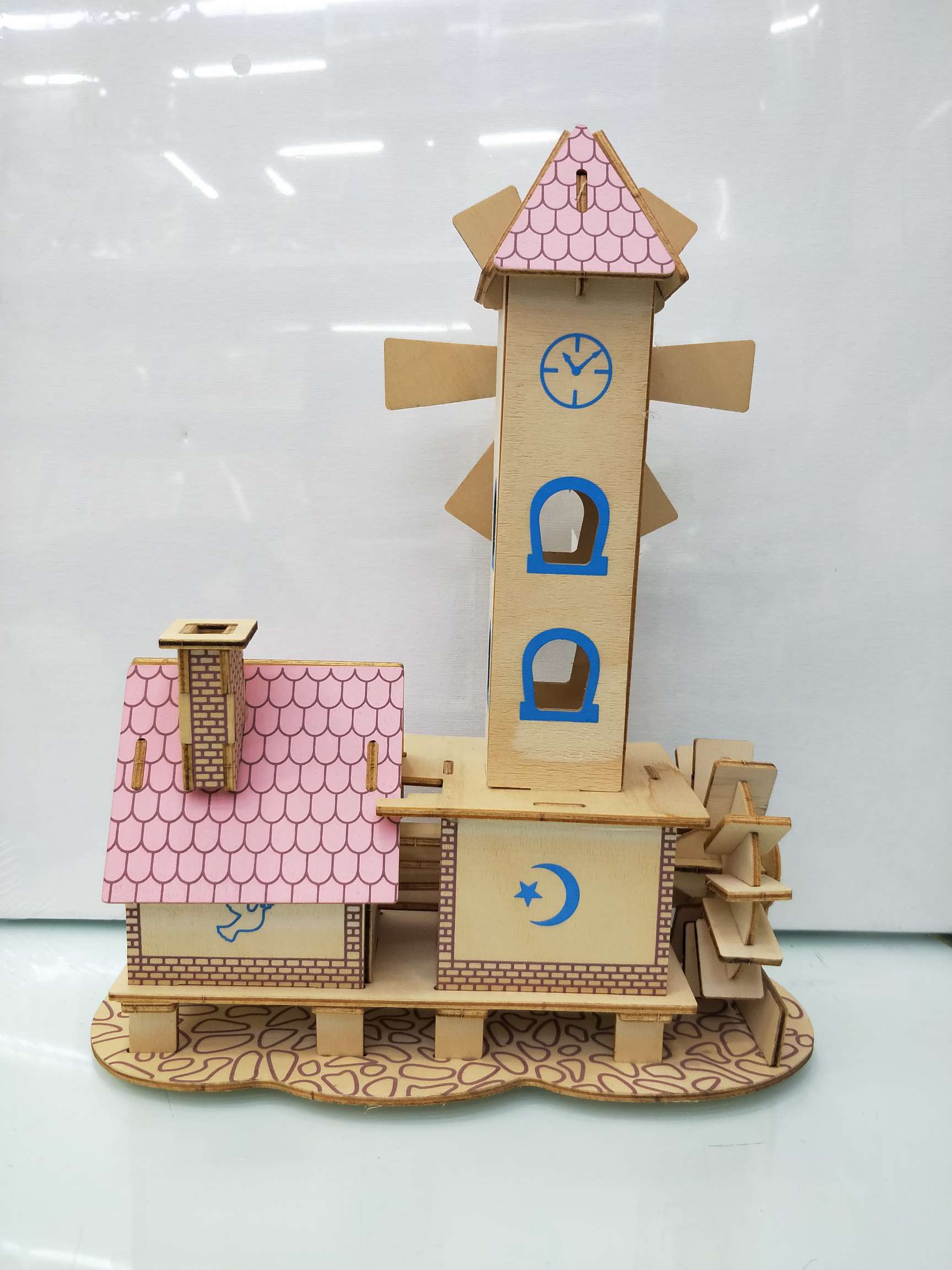 木制3D风车房