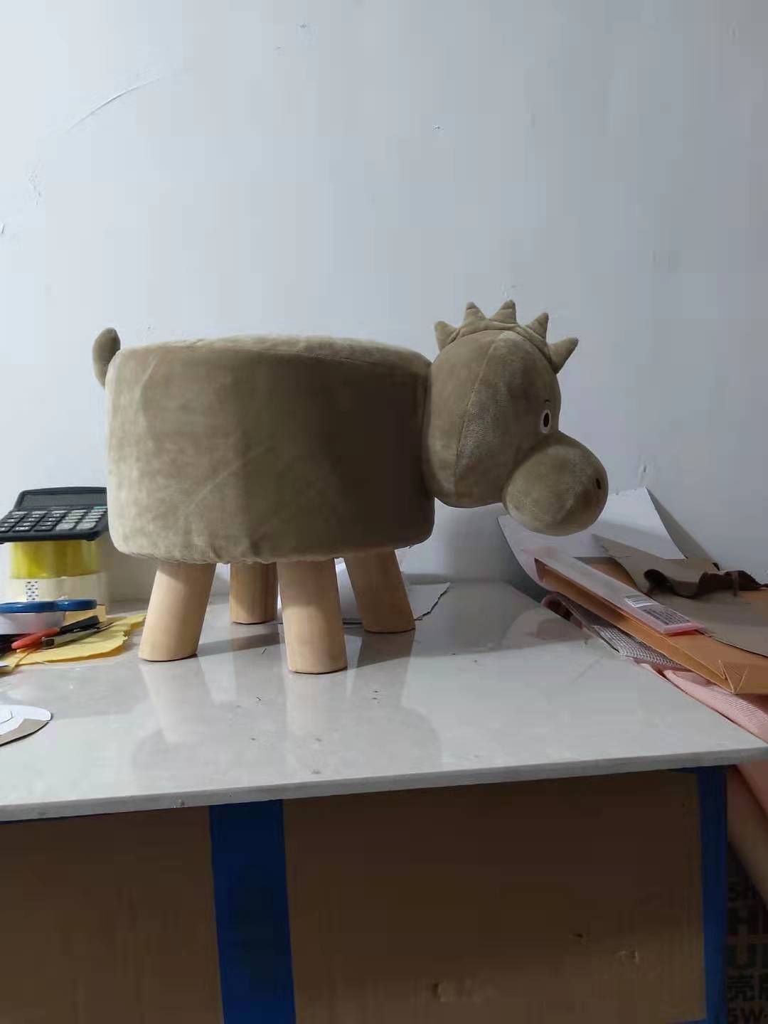 星辰厂家动物凳换鞋凳毛绒凳子小朋友最爱详情2