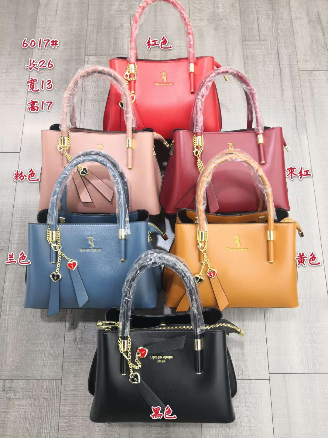 香港啄木鸟品牌女包 牛皮纹 手提单肩斜挎女包 经典爆款详情图7