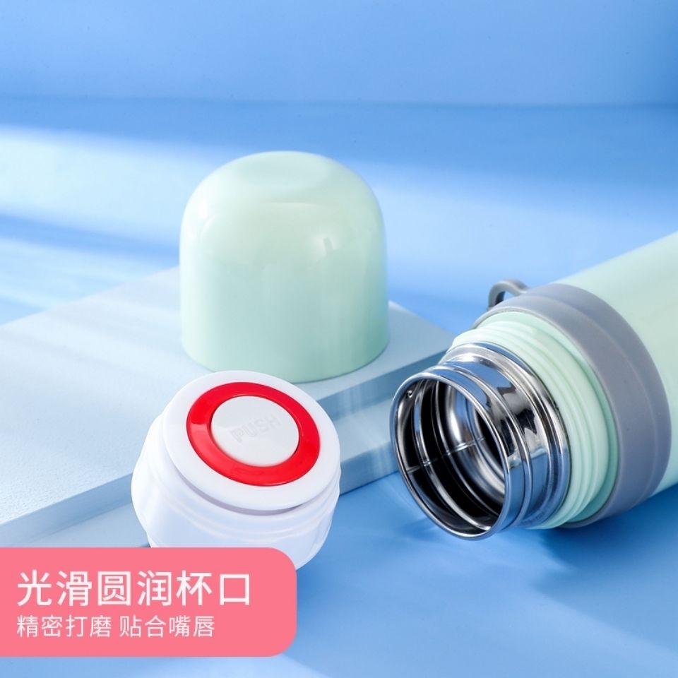 时尚保温杯男女学生儿童用水杯韩版便携户外大容量不锈钢保温杯详情图3