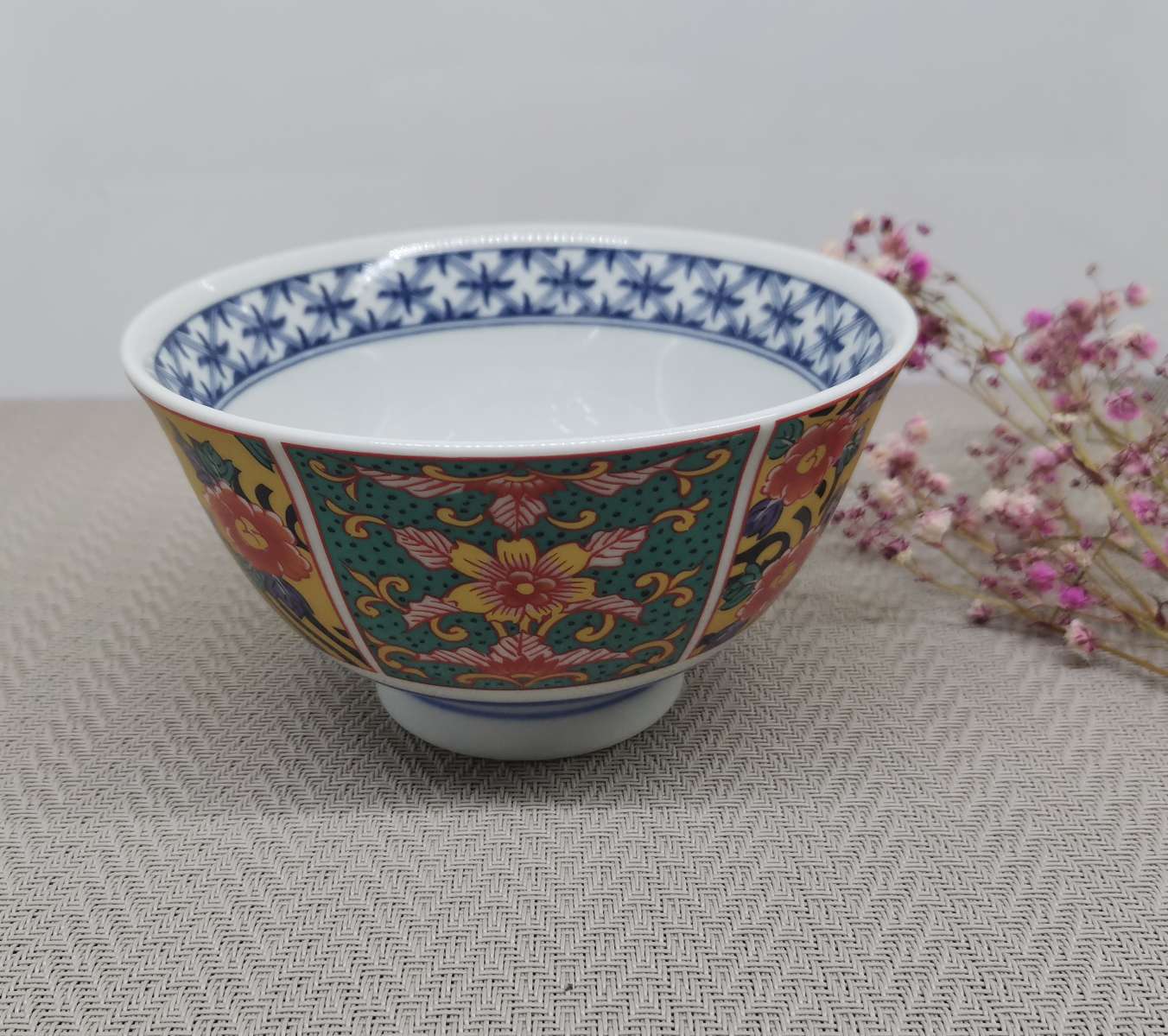 日本陶瓷米饭碗家用日式和风复古餐具创意不烫手吃饭碗详情图10