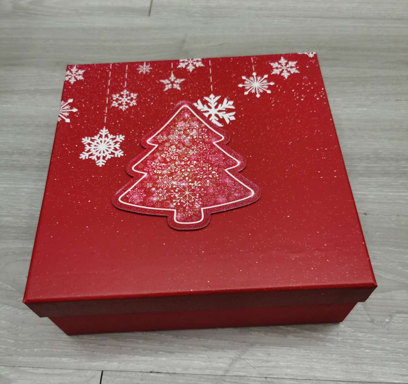 Square Christmas top and bottom cover gift box full figure