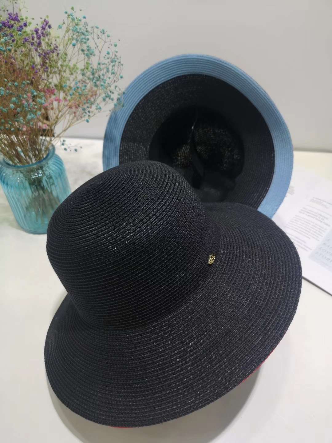 Multiple Basin Hats Displayed in Trendy Urban Street Style Setup