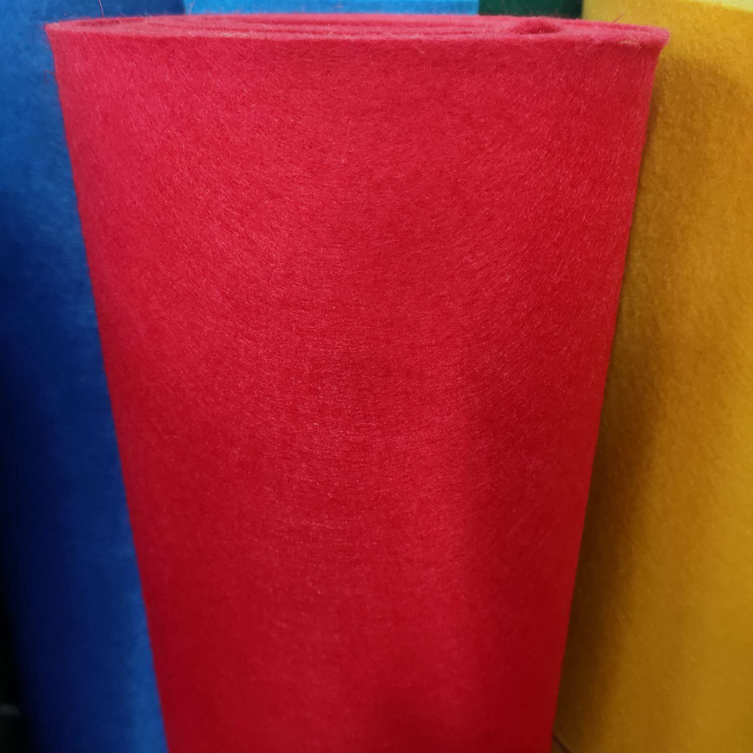 3mm bright red felt non-woven fabric
