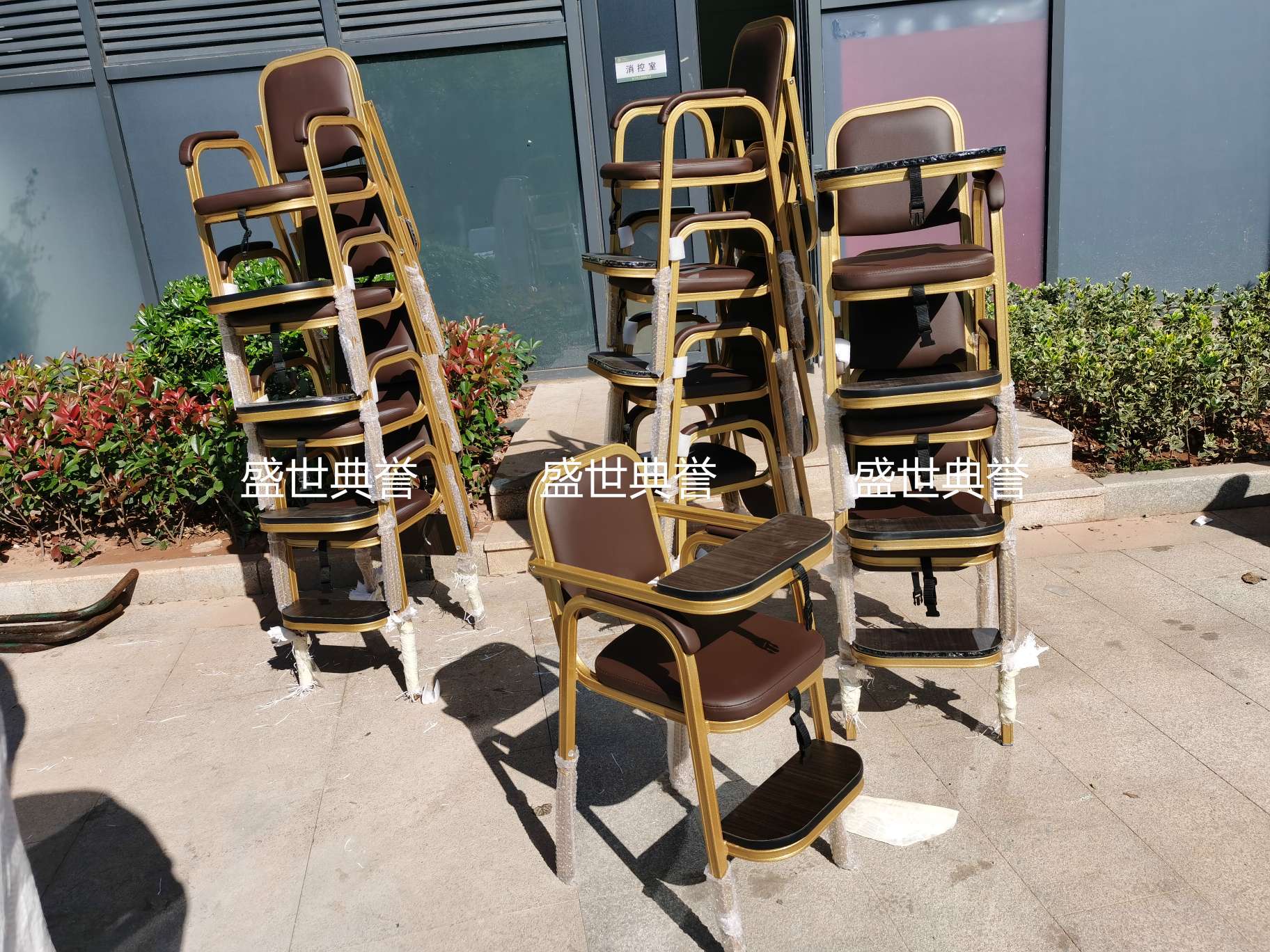 嘉兴宴会酒店铝合金宝宝椅海鲜餐厅包厢宝宝餐椅酒楼饭店儿童椅子详情图9