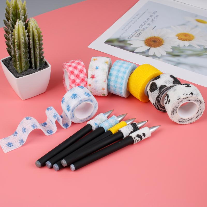 学生护指自粘绷带写字防磨关节保护套印花绷带详情图5