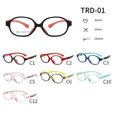 TRD-01有现货硅胶TR超轻近视眼镜框架儿童小学生硅胶眼镜框斜视弱视远视散光矫正可配度数眼镜架
