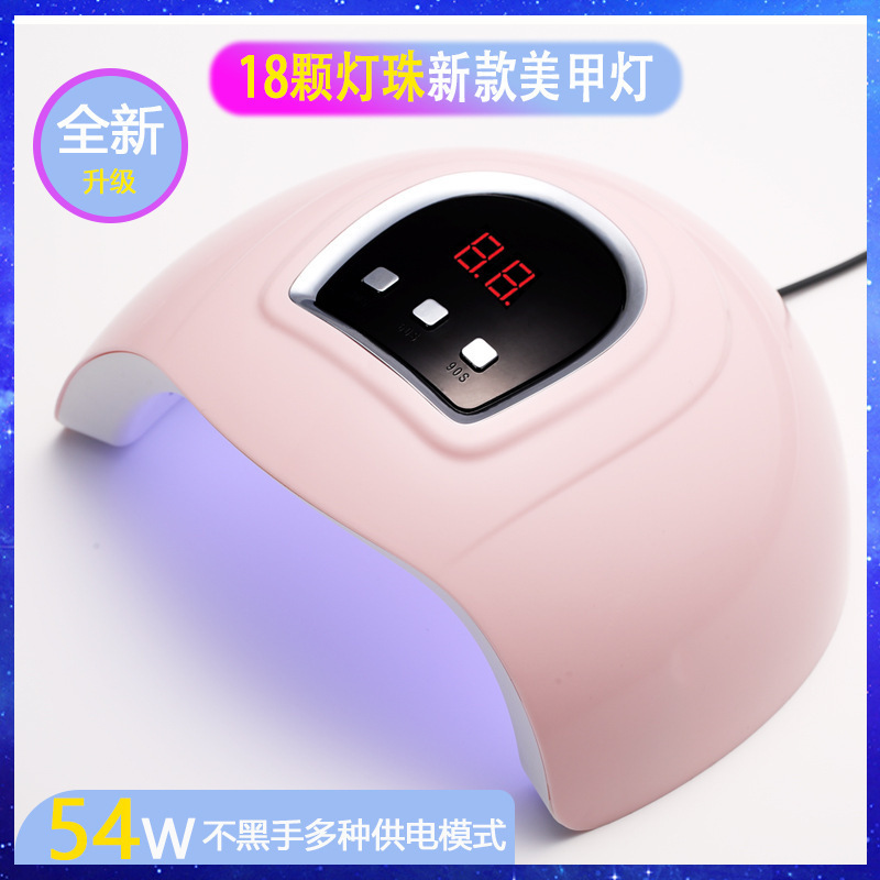 厂家直销54W双光源UV LED美甲光疗机X4智能感应指甲烤灯USB线充电详情图5