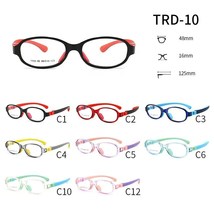 TRD-10有现货硅胶TR超轻近视眼镜框架儿童小学生硅胶眼镜框斜视弱视远视散光矫正可配度数眼镜架