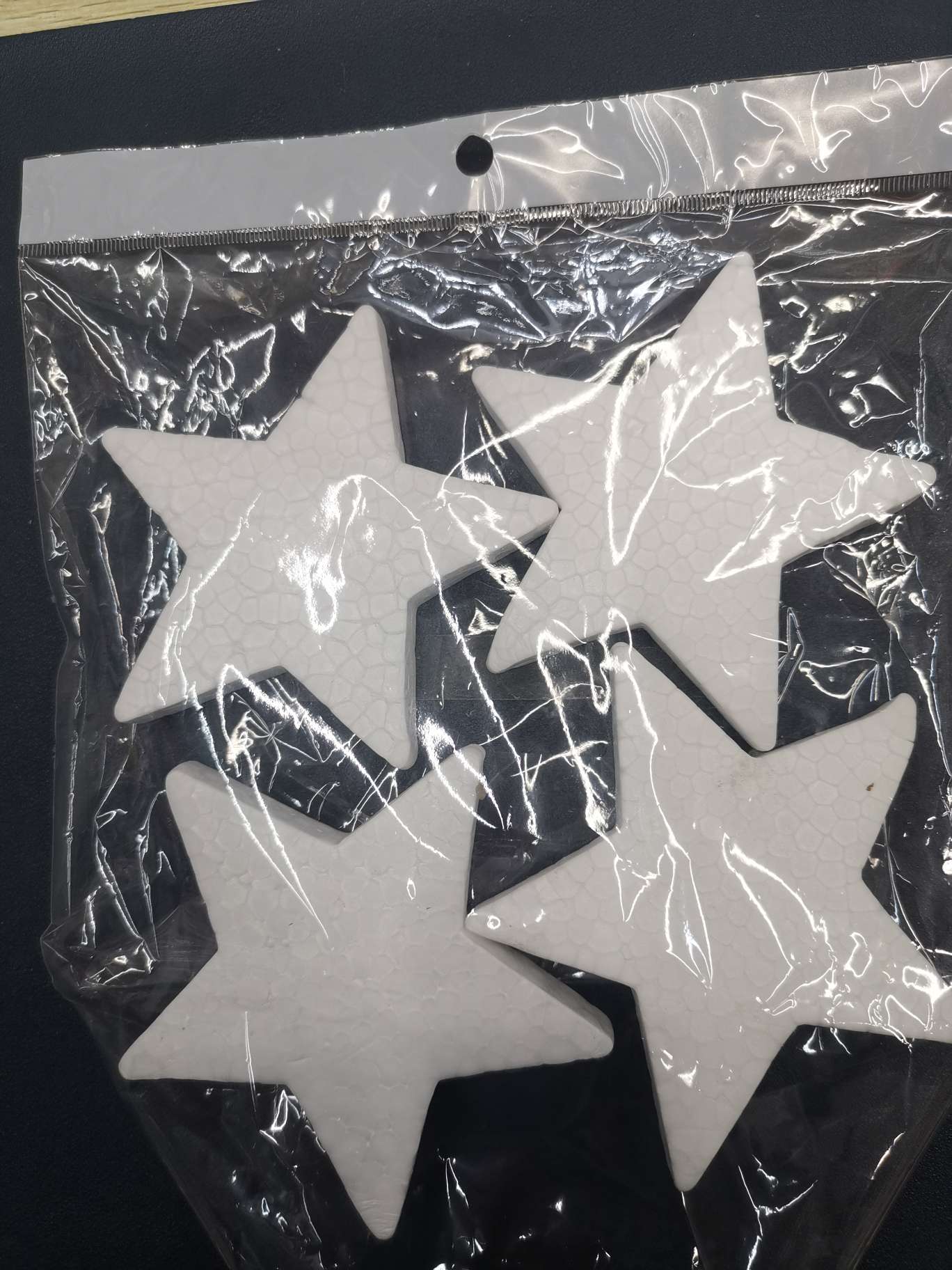 10㎝泡沫白胚保丽龙五角星产品图