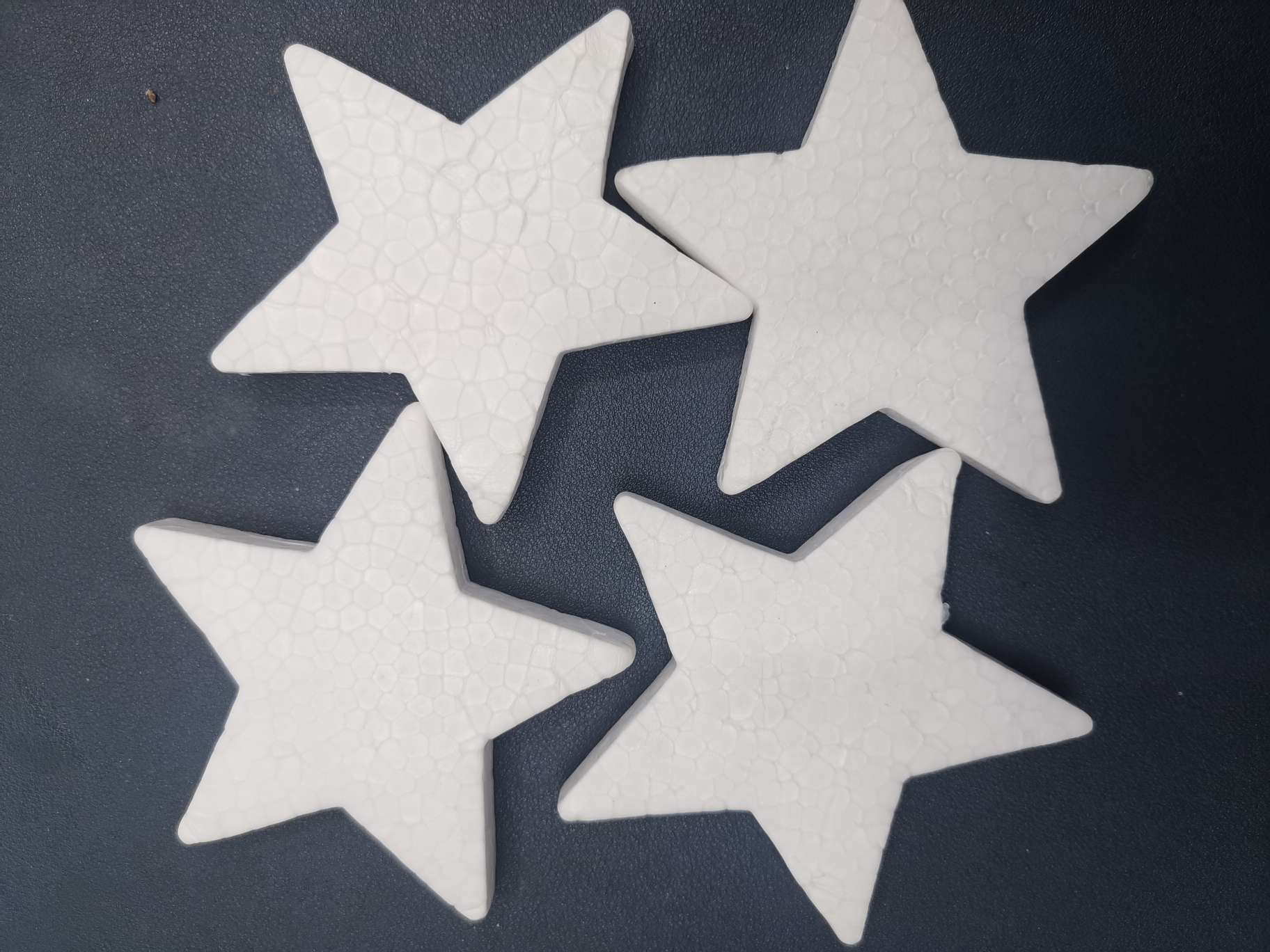 10㎝泡沫白胚保丽龙五角星细节图