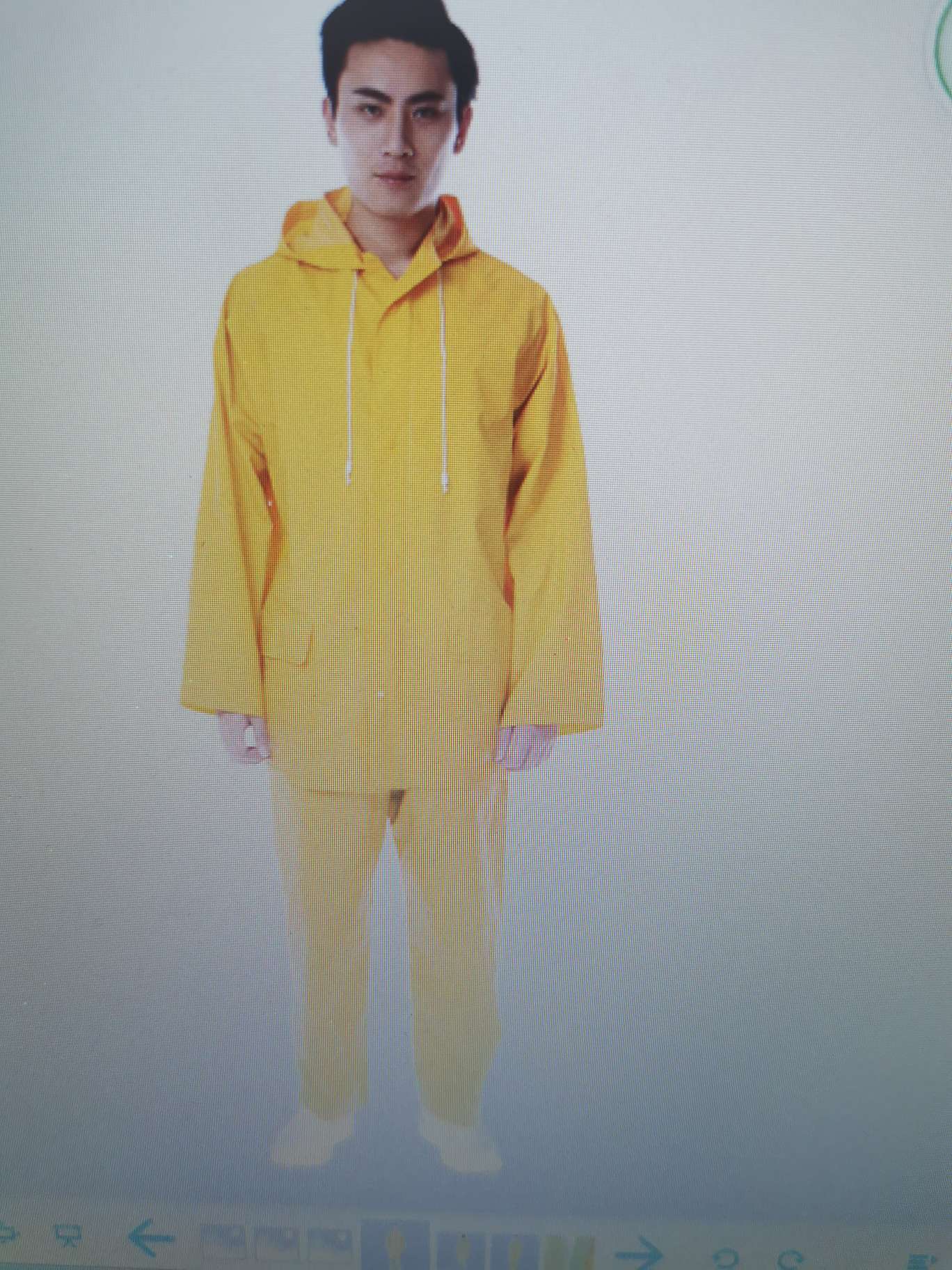 Single-piece rubber suit, yellow and military-colored raincoat and raincoat