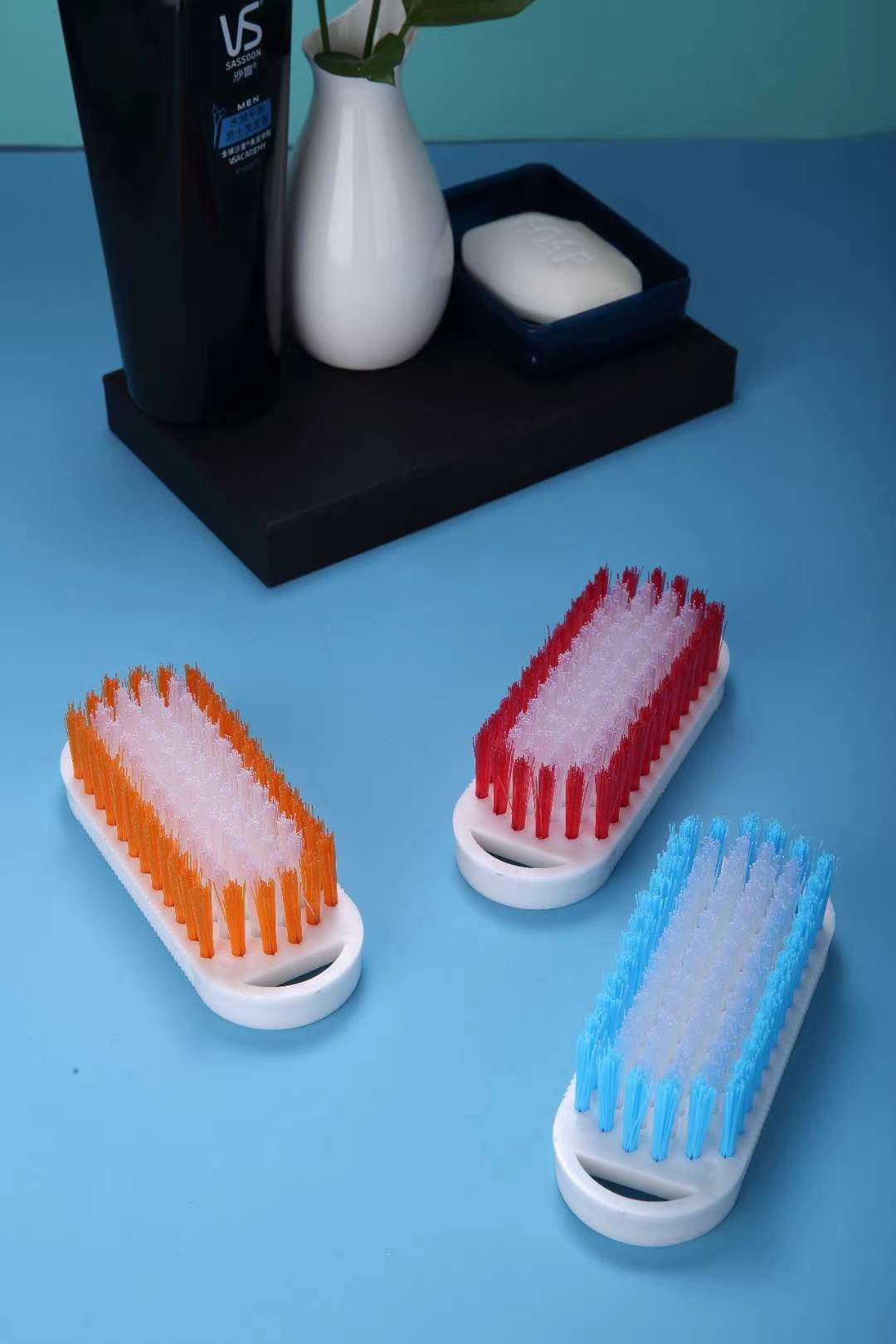 Laundry brush with soft bristles, a special household shoe cleaning brush that does not damage shoes and clothes. Shoe cleaning brush board for hard bristles details Picture