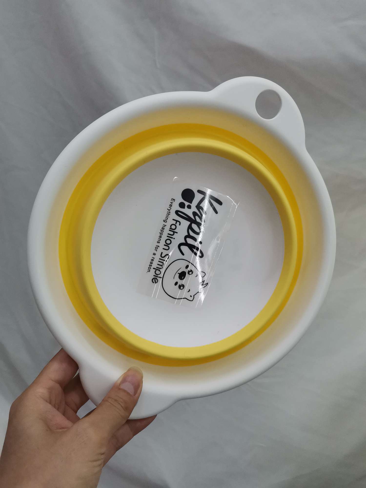 可折叠脸盆便携式儿童户外旅行洗脸盆子家用塑料洗衣盆 小号琴  2001细节图