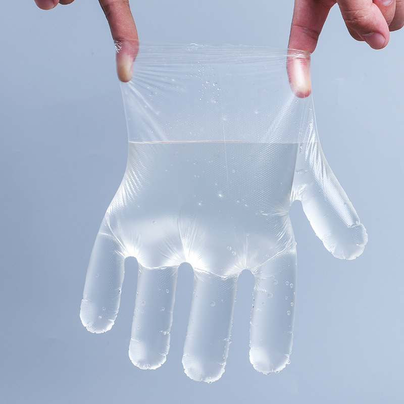 厂家直销一次性pe手套餐饮加厚塑料薄膜透明手套美容染发手套详情图3