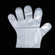 厂家直销一次性pe手套餐饮加厚塑料薄膜透明手套美容染发手套