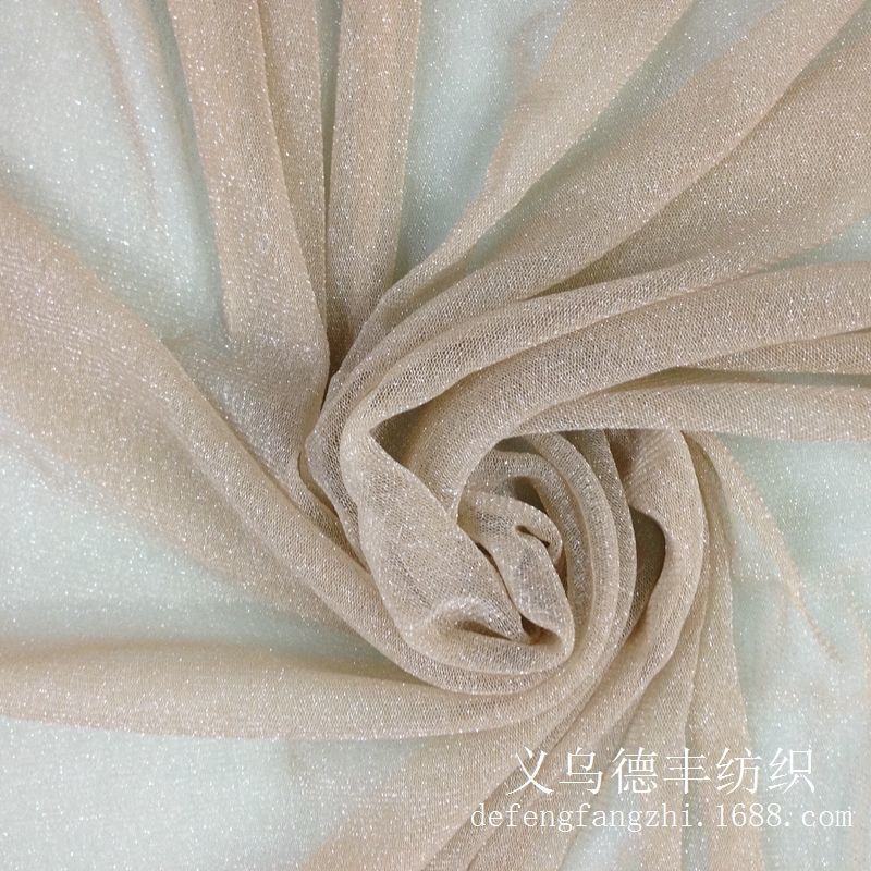 Gold and silver thread mesh fabric, gold and silver mesh mesh fabric, elastic mesh fabric, lace fabric undefined