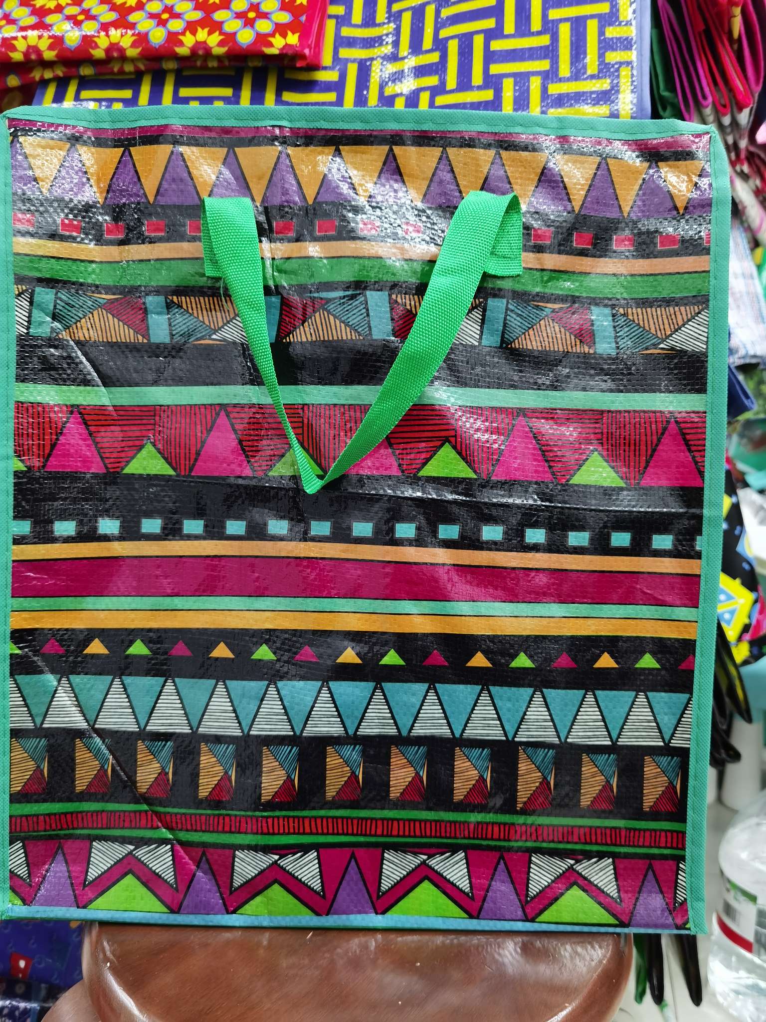 Woven bag.