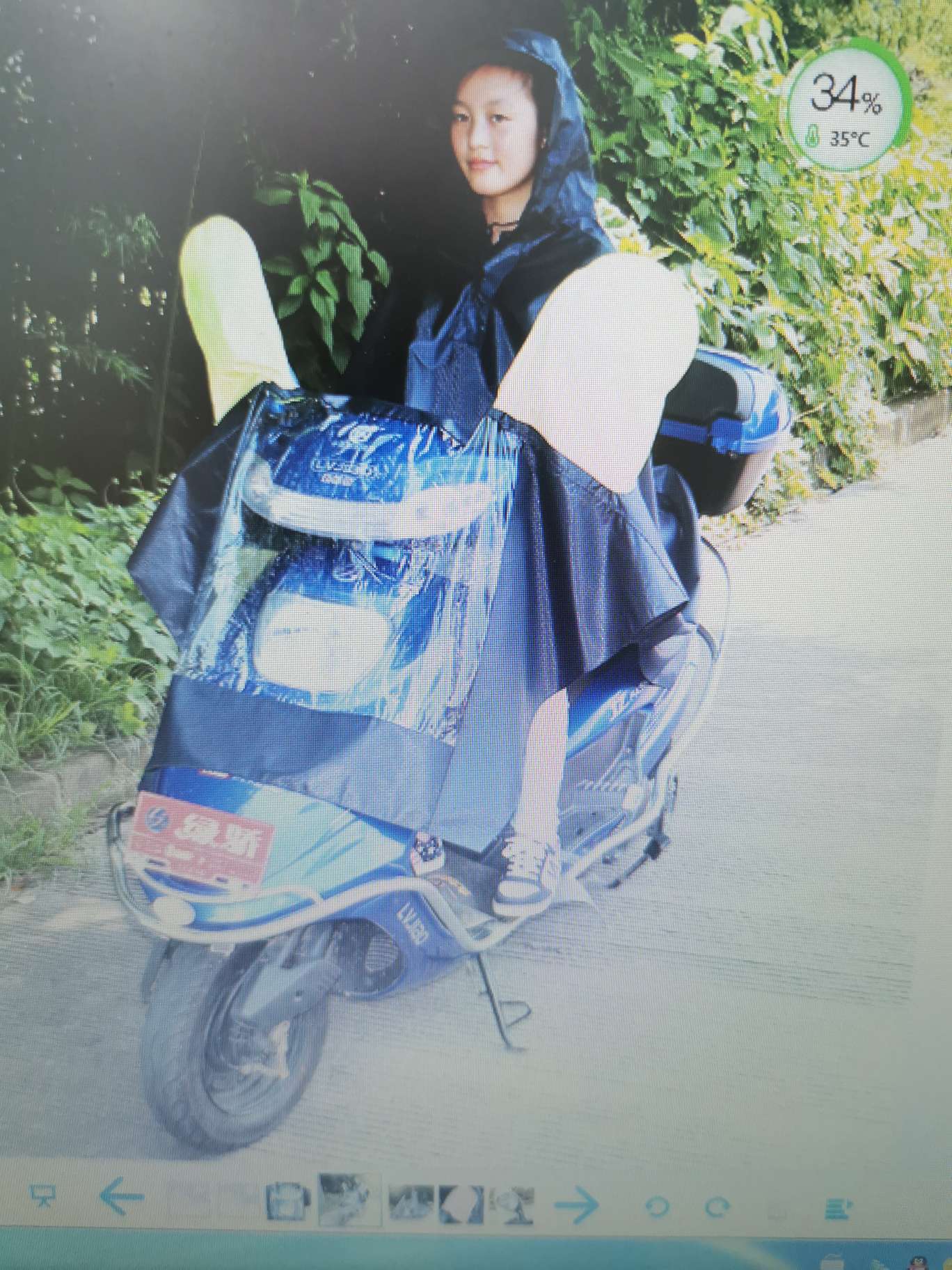 Jacquard set mirror, single person motorcycle raincoat, amusement park water raincoat