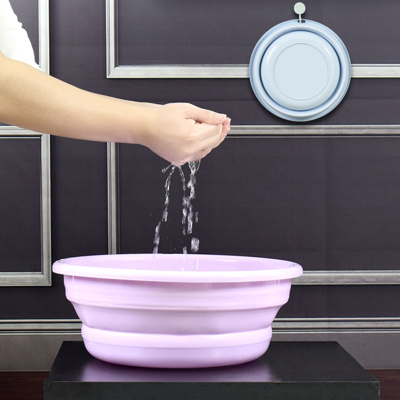 可折叠洗脸盆家用塑料婴儿便携式旅行宿舍学生洗衣盆洗澡洗脚盆子大号 琴 2004
