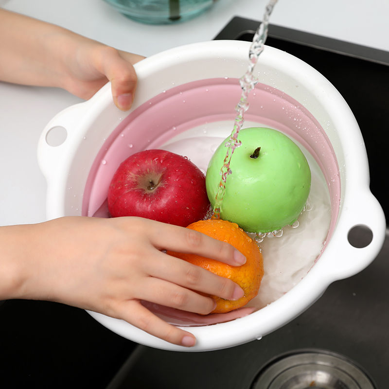 可折叠脸盆便携式儿童户外旅行洗脸盆子家用塑料洗衣盆 小号琴  2001产品图