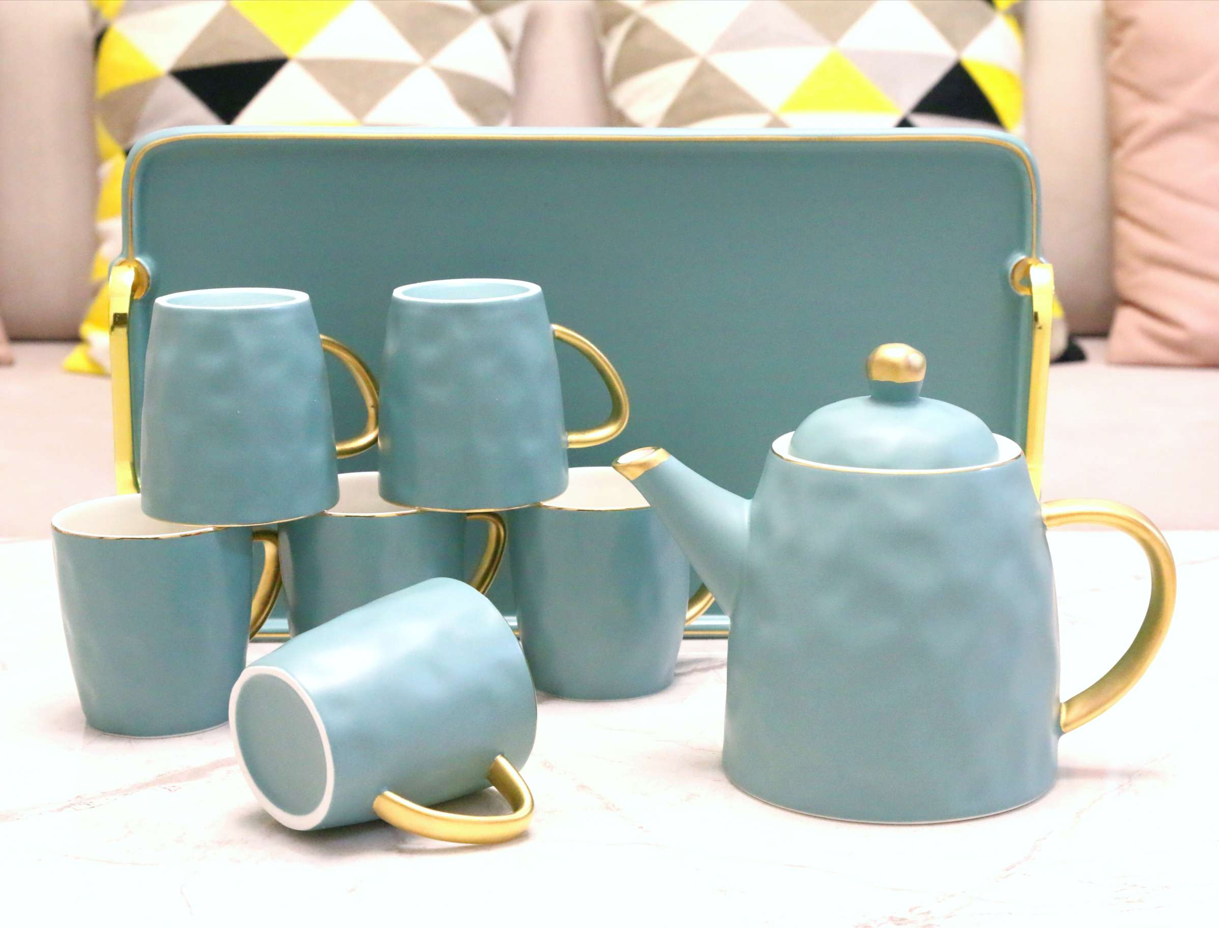 Nordic light luxury ceramic tea sets, ceramic water sets, home coffee sets and gifts Item Picture