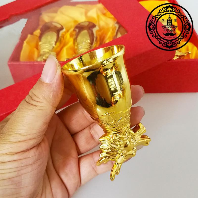 蒙古敬酒杯白酒杯烈酒杯金龙头杯送礼酒杯拍戏酒杯详情图10