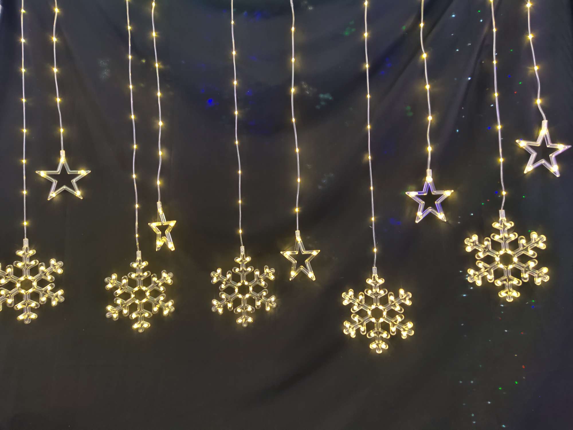 10 lámparas de tubo de cuero colgantes luces de nieve cordones de luz led pequeñas luces de color luces de estrella caja de batería cordones de luz intermitente luces decorativas ins decoración de navidad al por mayor transfronteriza