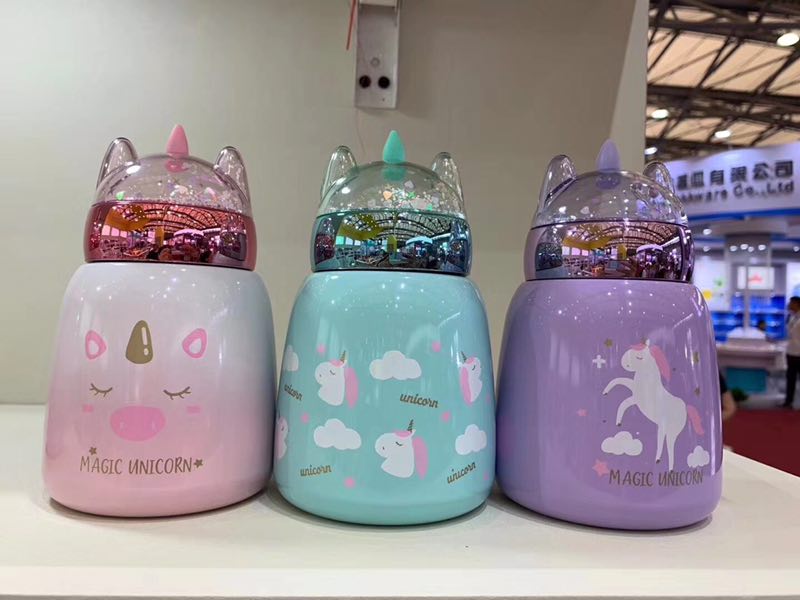 Thermos cup small capacity animal 304 stainless steel straight drink mouth cute girl thumbnail