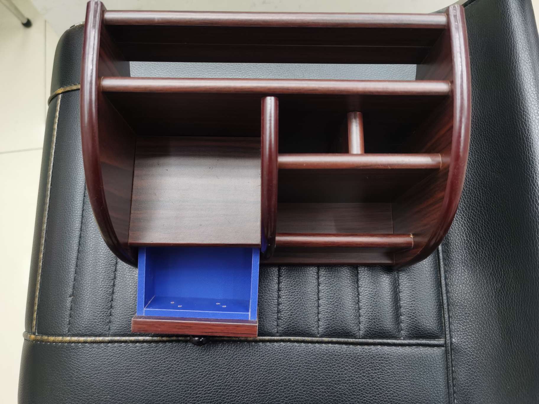 Multi-functional wooden pen holder, creative pen holder, desktop office and study pen holder Item Picture