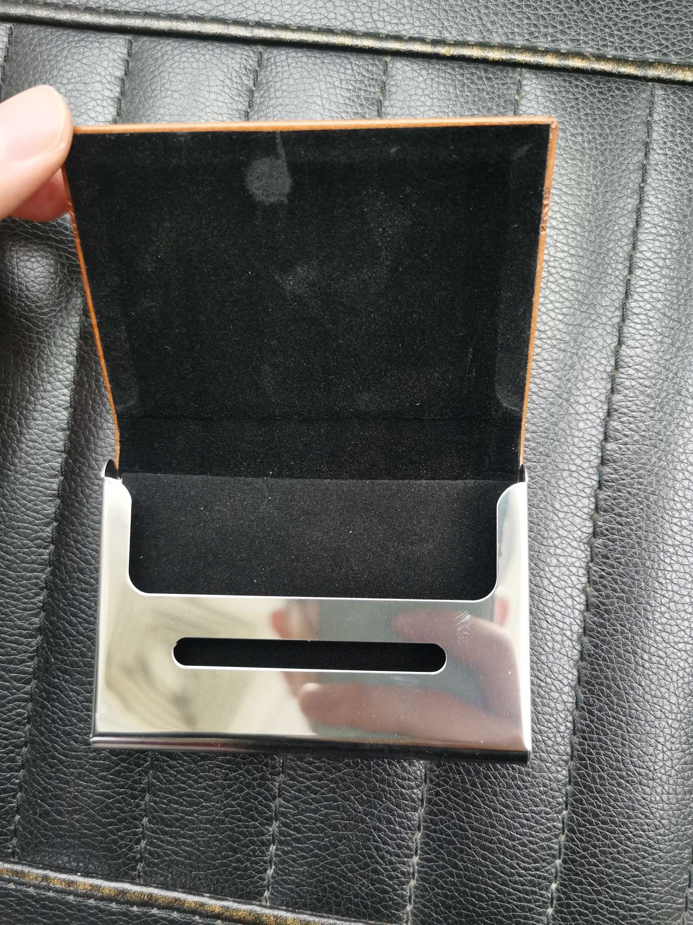New pu business card box, card box, customizable 1 pic 2