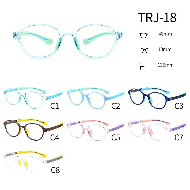 ولدى TRJ-18 نظارات قياس مناسبة للتصحيح البصري عن بعثرة الرؤية البعيدة المدى لأطفال المدارس الابتدائية في إطار نظارات قصر النظر الفورية TRR detail image 1