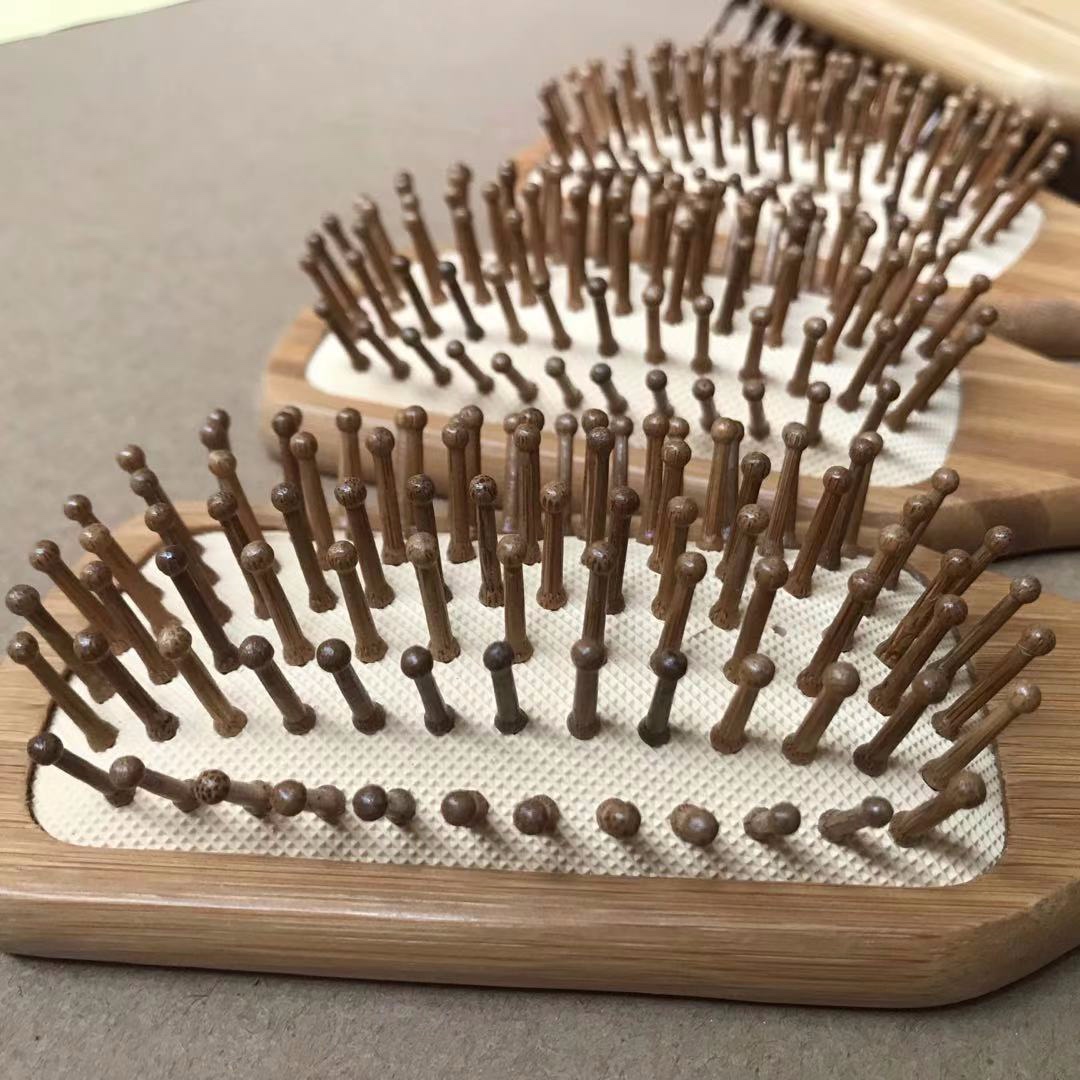 Bamboo comb massage comb, women's air bag comb, Korean version household durable massage small comb, air cushion comb detail image 2