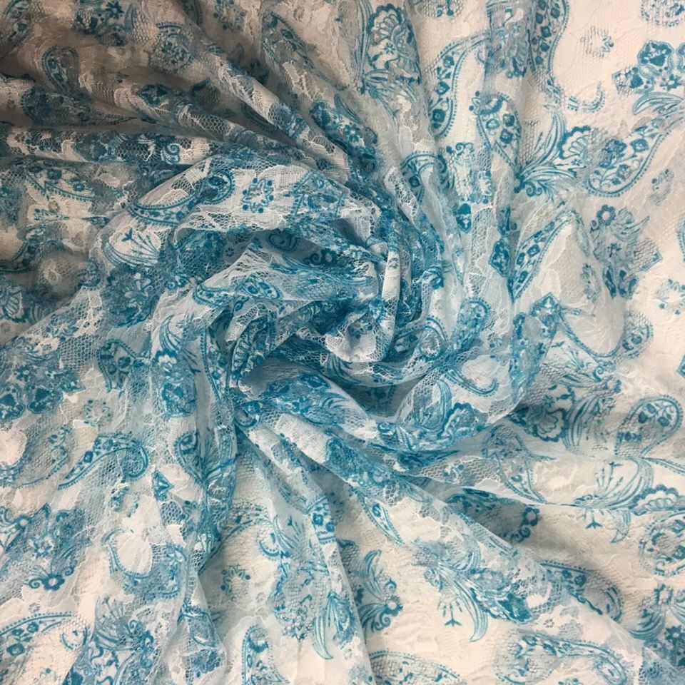 The top of the cashew dress is made of lace printed fabric, which is slightly elastic and translucent. It needs to be lined with a scarf, neck and swimsuit fabric Item Picture