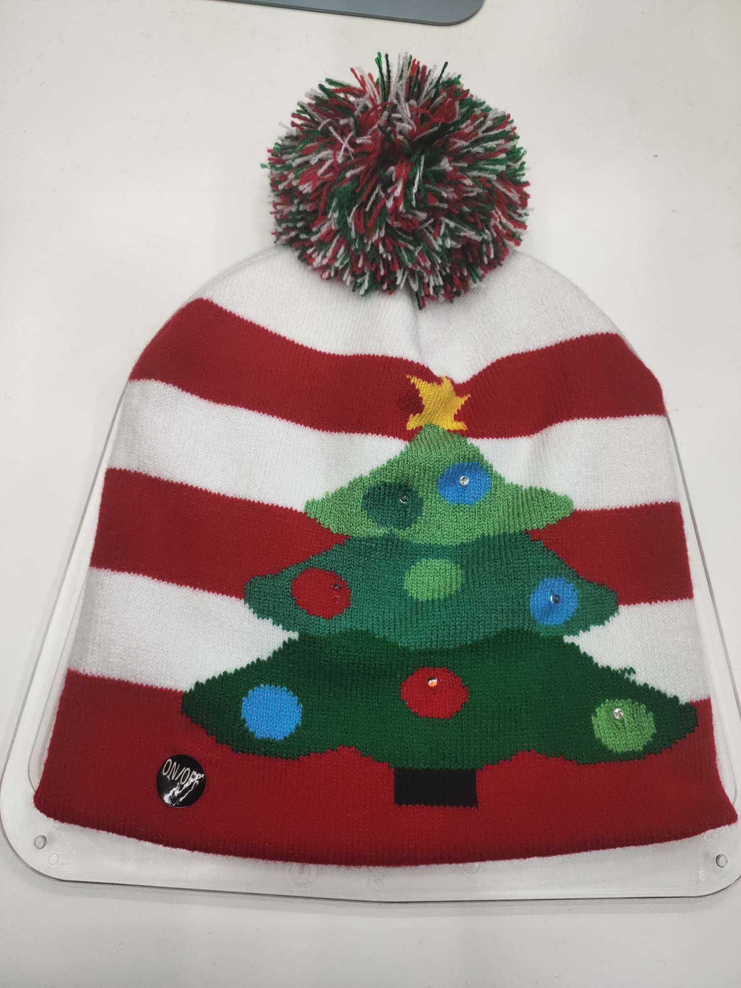 儿童圣诞款帽子，可做LED灯帽